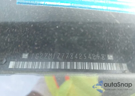 2008 Pontiac G6 Gxp z USA, uszkodzony, nr VIN 1G2ZM177784254298